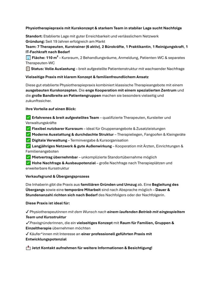 Physiotherapie Münster